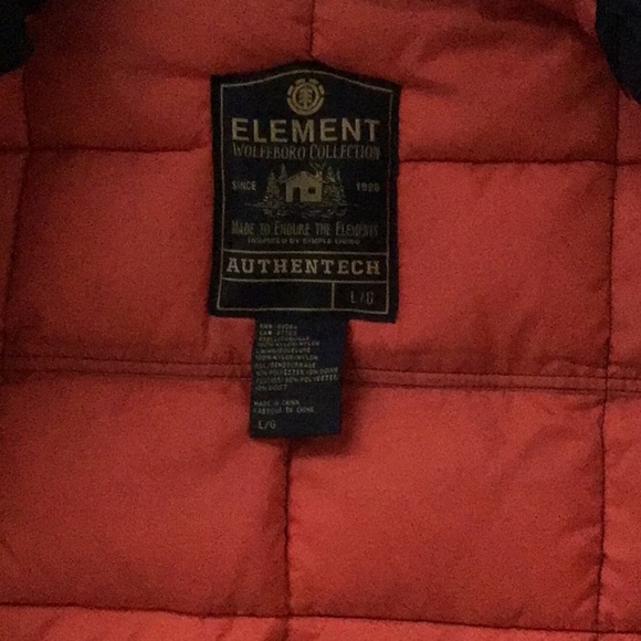 ELEMENT / Wolfeboro Collection Men’s Jacket SZ Large Like New - Picture 6 of 8